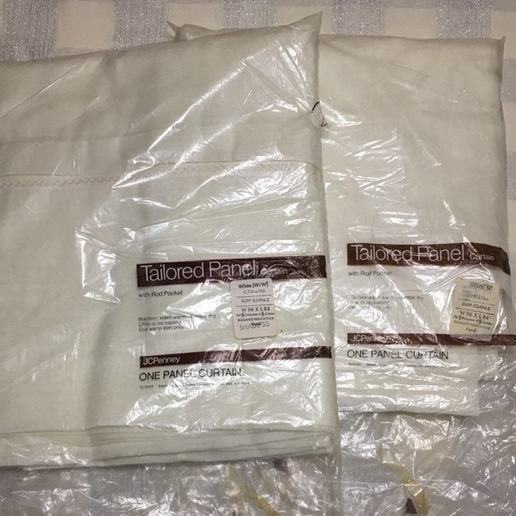 Jcpenney Other 2 Jc Penney Offwhite Sheer French Tuck Panels